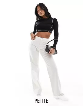 Белые прямые джинсы Miss Selfridge Petite