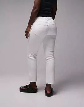 Белые прямые джинсы Topshop Hourglass