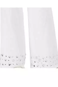 Белые расклешенные брюки Ameli Akalia