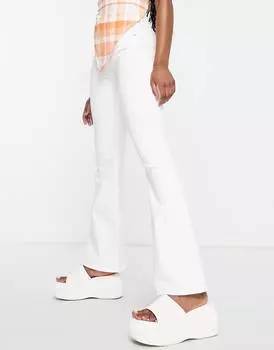 Белые расклешенные джинсы Topshop Jamie
