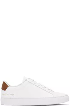 Белые ретро-классические кроссовки Common Projects