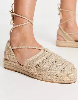 Белые сандалии-эспадрилья крючком South Beach