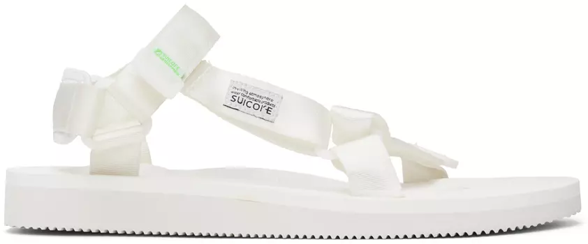 Белые сандалии DEPA-Cab Suicoke