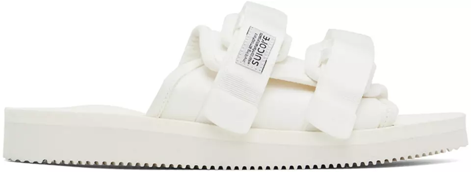 Белые сандалии MOTO-Cab Suicoke