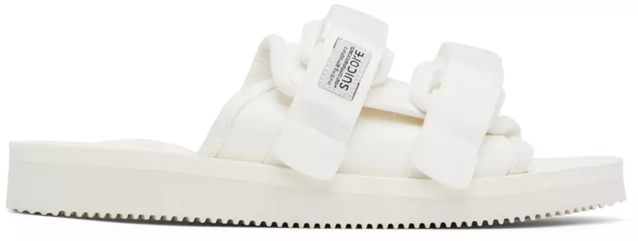 Белые сандалии MOTO-Cab Suicoke