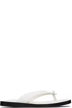 Белые сандалии-ремешки Jil Sander