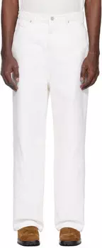 Белые широкие джинсы RECTO