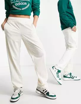 Белые широкие спортивные брюки с тремя полосками adidas Originals 'Sports Resort'