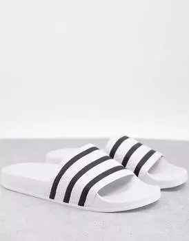 Белые шлепанцы adidas Originals Adilette
