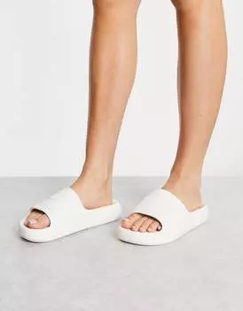 Белые шлепанцы adidas Originals Adilette Ayoon