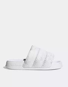Белые шлепанцы adidas Originals Adilette Essential