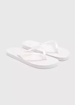 Белые шлепанцы Papaya, серый