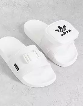 Белые шлепанцы с сумочкой adidas Originals Adilette