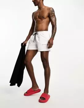 Белые шорты для плавания COLLUSION