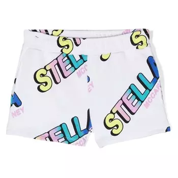 Белые шорты с логотипом Stella McCartney, белый