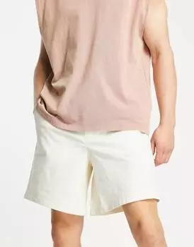 Белые шорты свободного кроя ASOS DESIGN