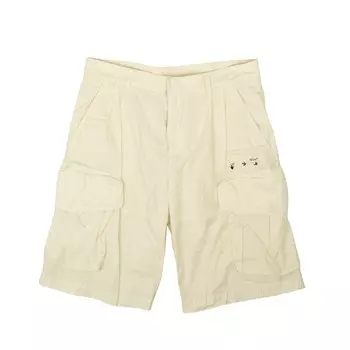 Белые шорты в стиле милитари с логотипом OW Off-White, белый