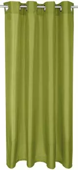 Белые шторы с лентой с рюшами, 132 x 213 см. Шторы в полоску для гостиной. Набор из 2 полупрозрачных штор для гостиной, спальни. Arsvita, зеленый