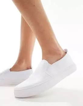 Белые слипоны слипоны ASOS DESIGN Dotty