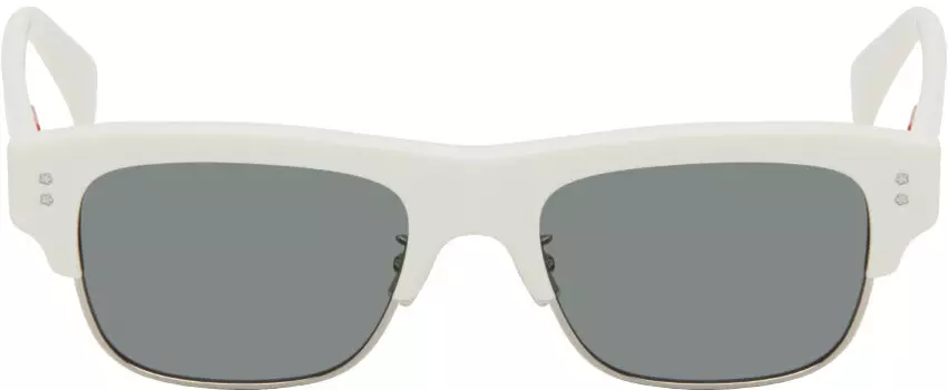 Белые солнцезащитные очки Paris с боке и цветочным узором Kenzo