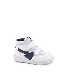 Белые спортивные кроссовки для мальчика с двойной застежкой-липучкой Pablosky, белый