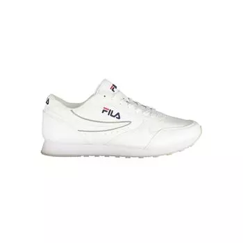 Белые спортивные кроссовки с контрастными вставками Fila
