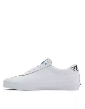 Белые спортивные низкие кеды Vans