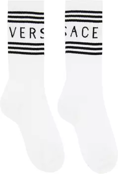 Белые спортивные носки Versace