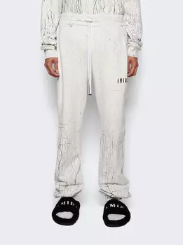 Белые спортивные штаны с логотипом Cracked Dye Amiri, белый