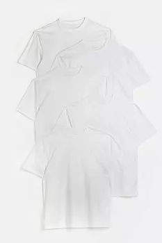 Белые стандартные 5 футболок River Island, белый