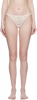 Белые стринги Fleur du Mal Bella