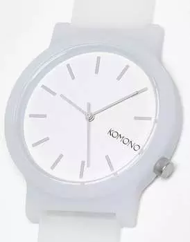 Белые светящиеся часы Komono