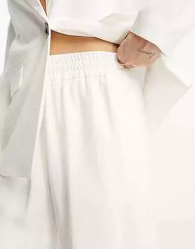 Белые свободные широкие брюки Vero Moda