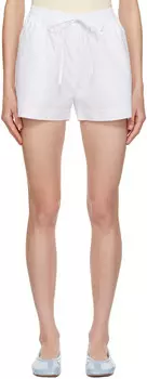 Белые свободные шорты Matteau