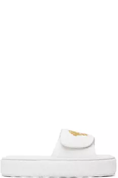 Белые тапочки «Versace» Allover Versace Underwear