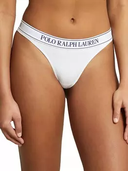 Белые трусики-стринги Essentials Polo Ralph Lauren