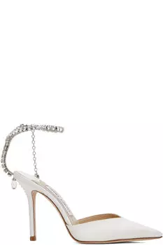 Белые туфли Saeda 100 Jimmy Choo