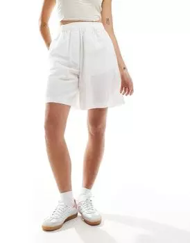 Белые удлиненные боксеры ASOS DESIGN