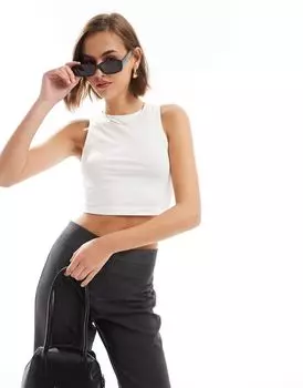 Белые укороченные высокие воротнички ASOS DESIGN