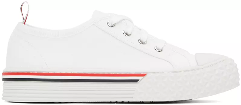 Белые университетские кроссовки Thom Browne