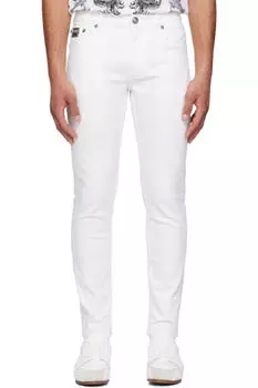Белые узкие джинсы Dundee Versace Jeans Couture