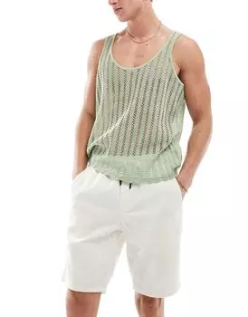 Белые вельветовые шорты ONLY