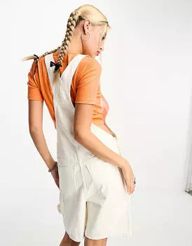 Белые винтажные комбинезоны Weekday Dusty