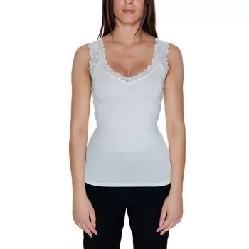 Белые вискозные топ и футболка Vero Moda