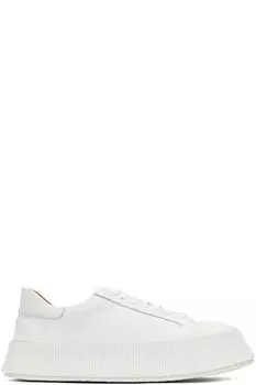 Белые вулканизированные кроссовки Jil Sander