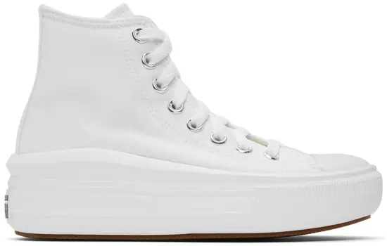 Белые высокие кроссовки Chuck Taylor All Star Move Converse