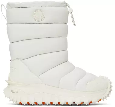 Белые высокие зимние сапоги Apres Trail Moncler