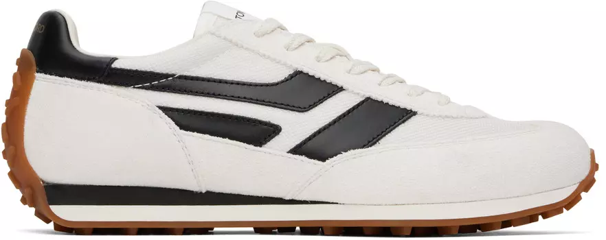 Белые замшевые кроссовки Mick TOM FORD