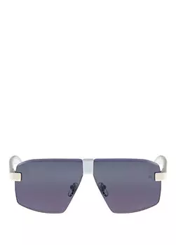 Белые зеркальные женские солнцезащитные очки burcu esmersoy x hermossa hm 1585 c 4 mask Hermossa