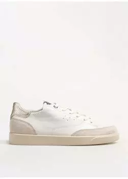 Белые женские кожаные кроссовки 21285360799 Ecco, белый